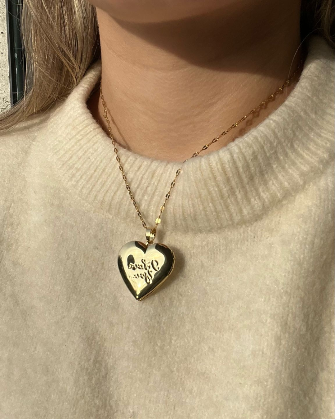 Relicário Coração "I Love You"